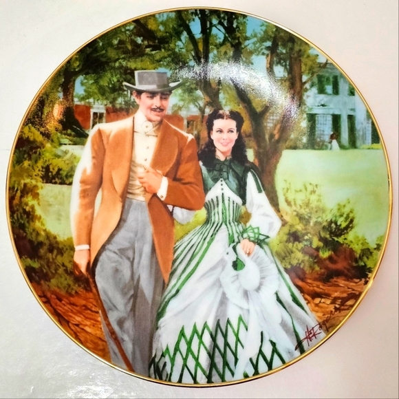 Gone with the Wind "Home to Tara" 1989 Plate #4525D - Picture 5 of 8